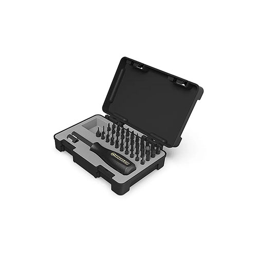 Wheeler's 43 Piece Gunsmithing Screwdriver Set offers precision bits for every screw on modern and antique firearms, essential for every gunsmithing bench.